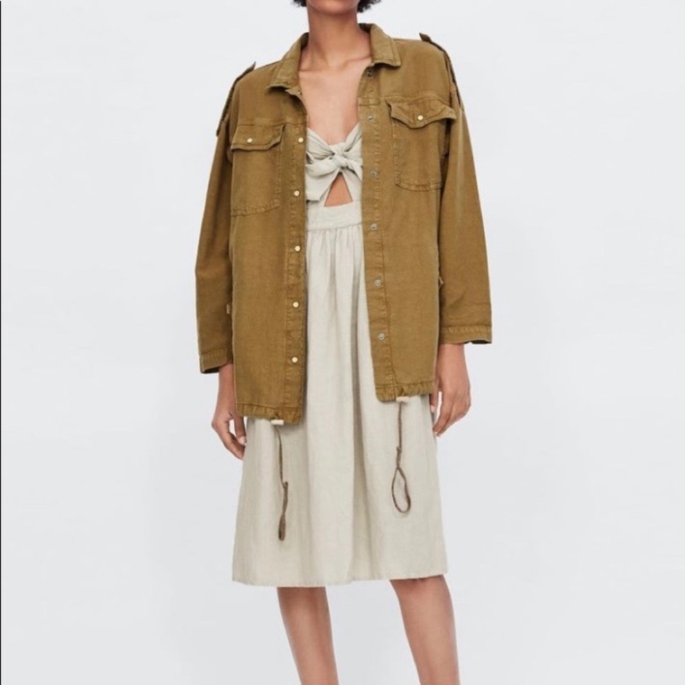 Zara overshirt with pockets